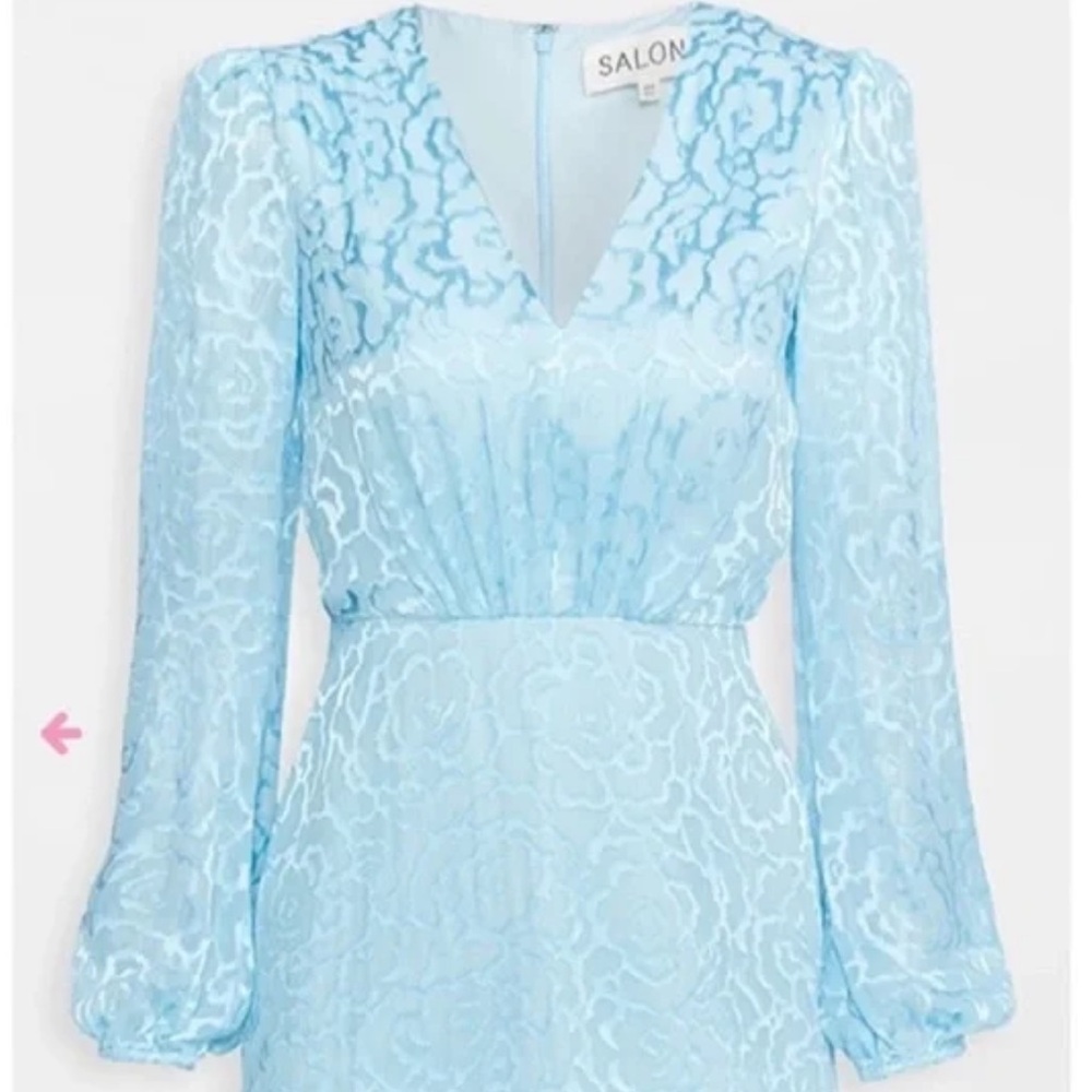 SALONI Women's Alya Short Dress, Ice Blue, 2 - Picture 4 of 8
